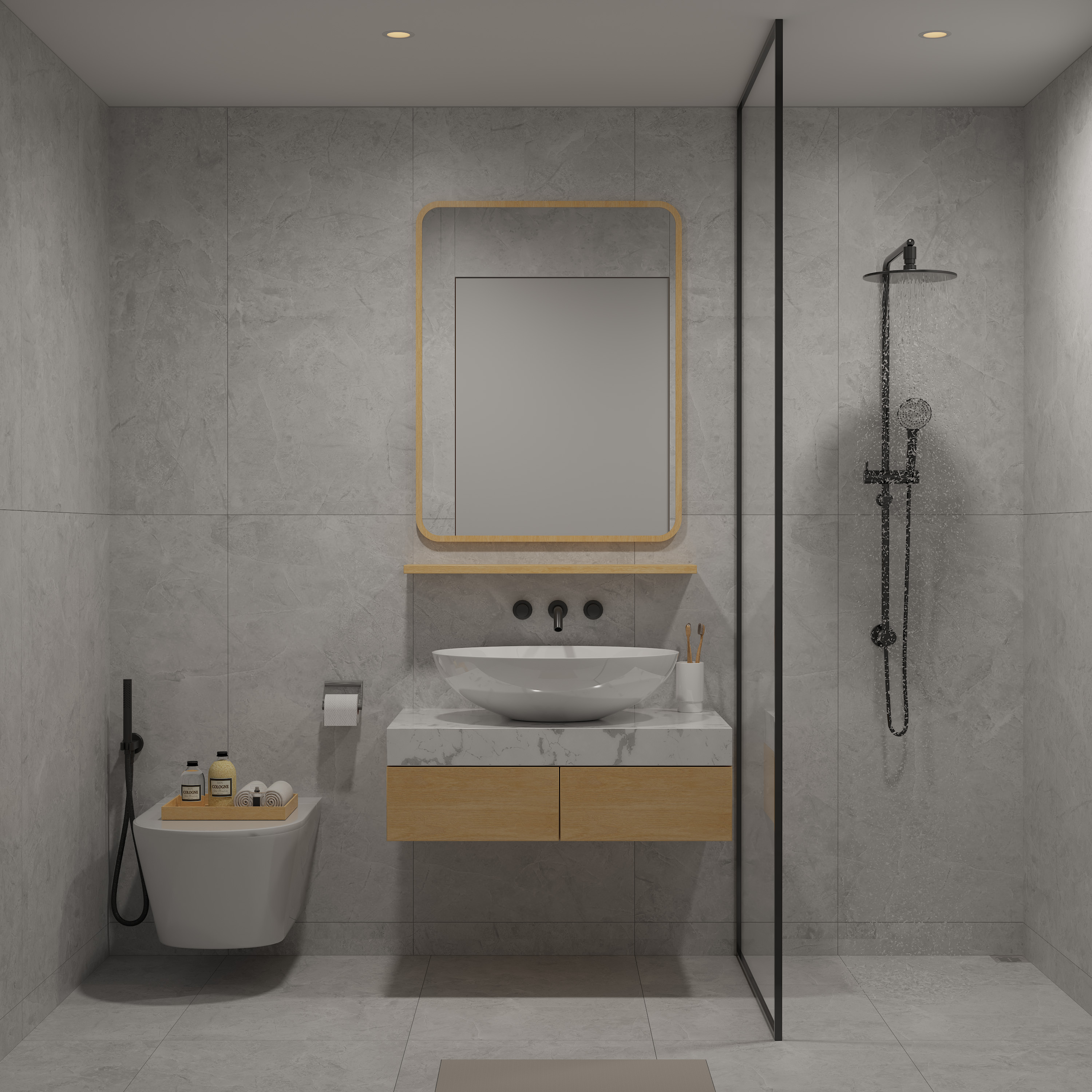 Rendering bagno design