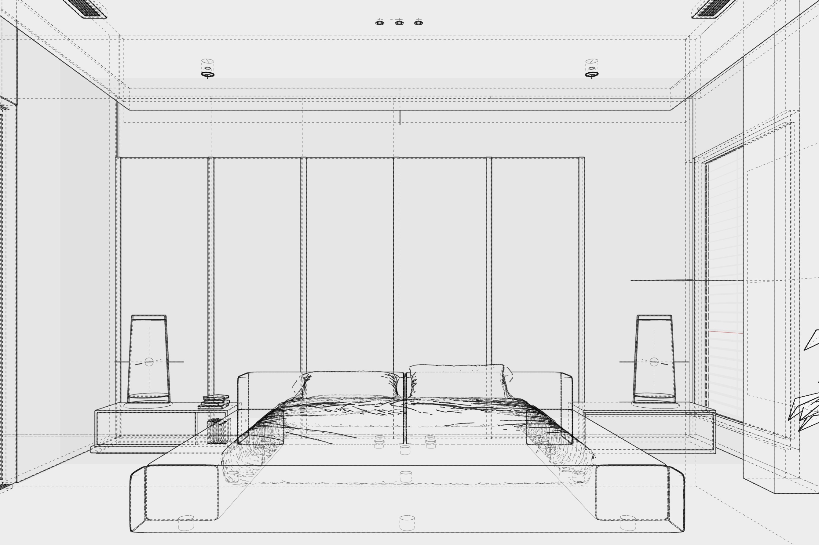 Rendering dettaglio architettonico